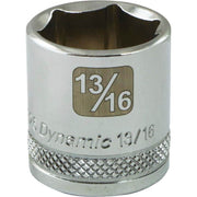 Dynamic 3/8" D 6 PT 13/16" Chrome Socket - wise-line-tools