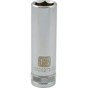 Dynamic 3/8" D 6 PT 13MM DEEP Chrome Socket - wise-line-tools