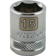 Dynamic 3/8" D 6 PT 15MM Chrome Socket - wise-line-tools