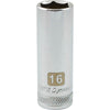 DYNAMIC GT-D008216 - 3/8" D 6 PT 16MM DEEP Chrome Socket