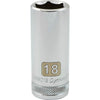 DYNAMIC GT-D008218 - 3/8" D 6 PT 18MM DEEP Chrome Socket