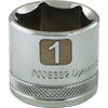 DYNAMIC GT-D008332 - 3/8" D 6 PT 1" Chrome Socket