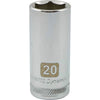 DYNAMIC GT-D008220 - 3/8" D 6 PT 20MM DEEP Chrome Socket