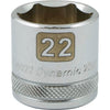 DYNAMIC GT-D008022 - 3/8" D 6 PT 22MM Chrome Socket
