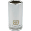 DYNAMIC GT-D008223 - 3/8" D 6 PT 23MM DEEP Chrome Socket