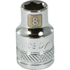DYNAMIC GT-D008008 - 3/8" D 6 PT 8MM Chrome Socket
