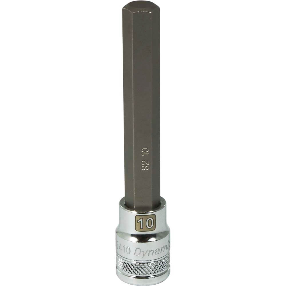 Dynamic 3/8" D BIT Socket HEX 10 MM LONG - wise-line-tools