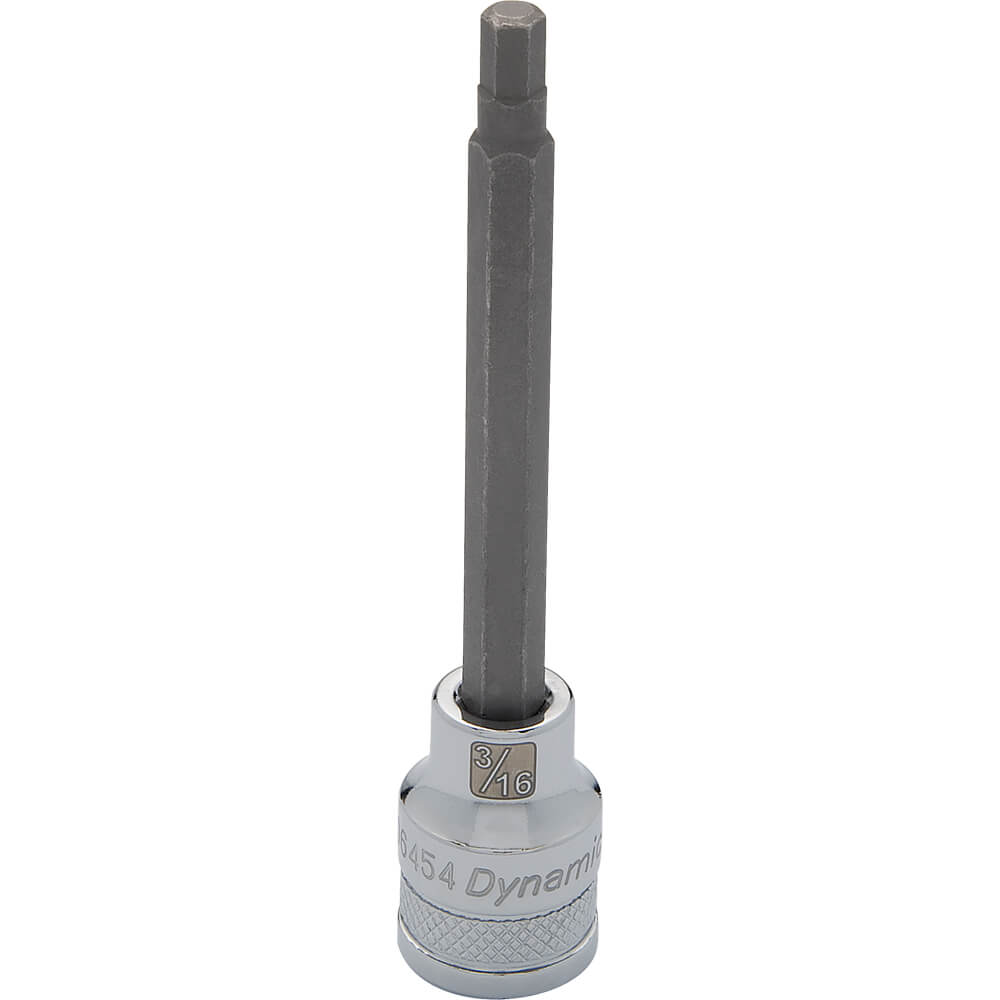 Dynamic 3/8" D BIT Socket HEX 3/16" LONG - wise-line-tools