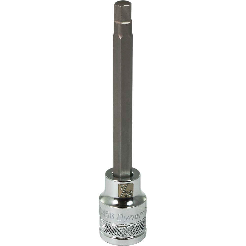 Dynamic 3/8" D BIT Socket HEX 7/32" LONG - wise-line-tools