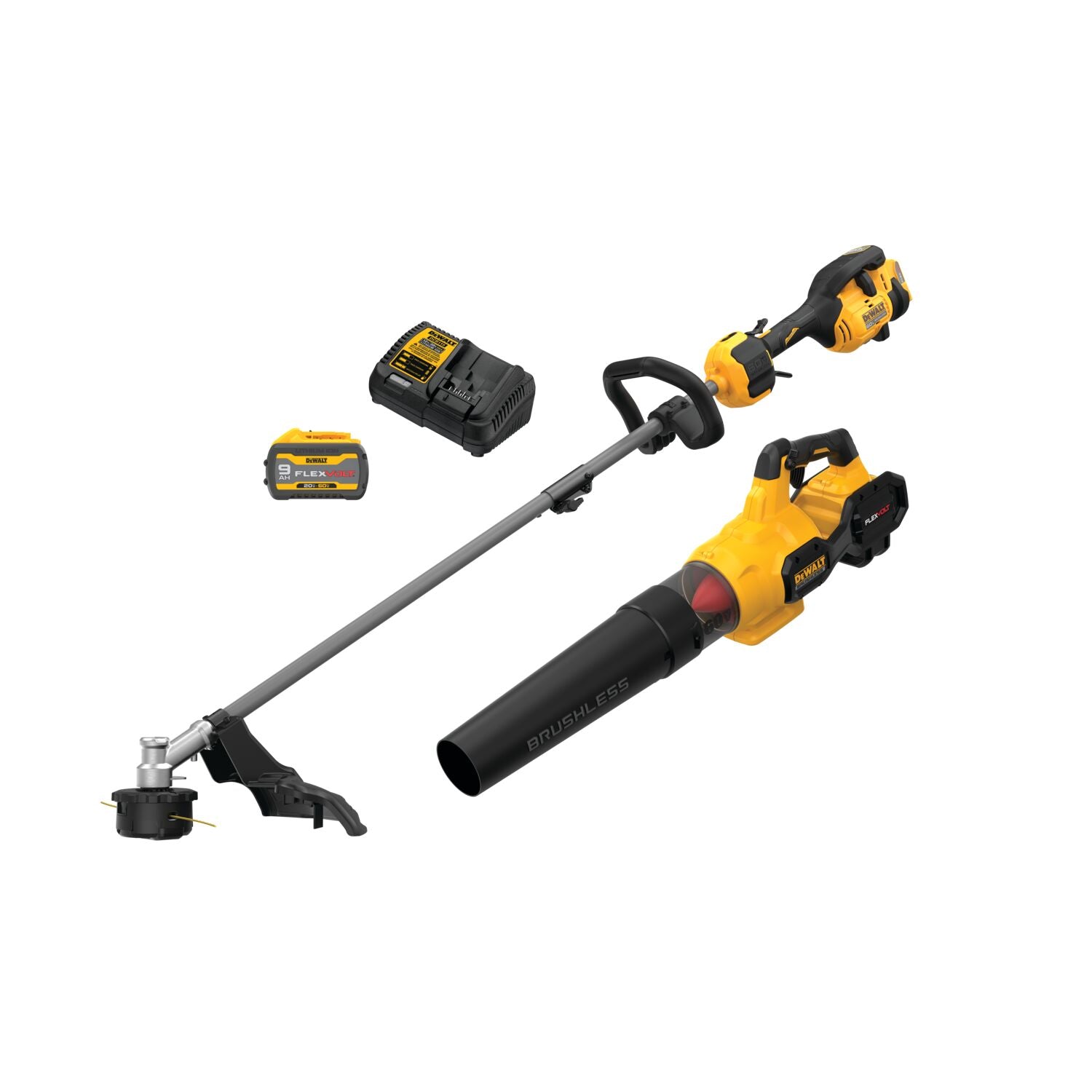 DEWALT DCKO266X1 60V MAX* 17 in. Brushless Cordless Attachment Capable String Trimmer and Blower Combo Kit