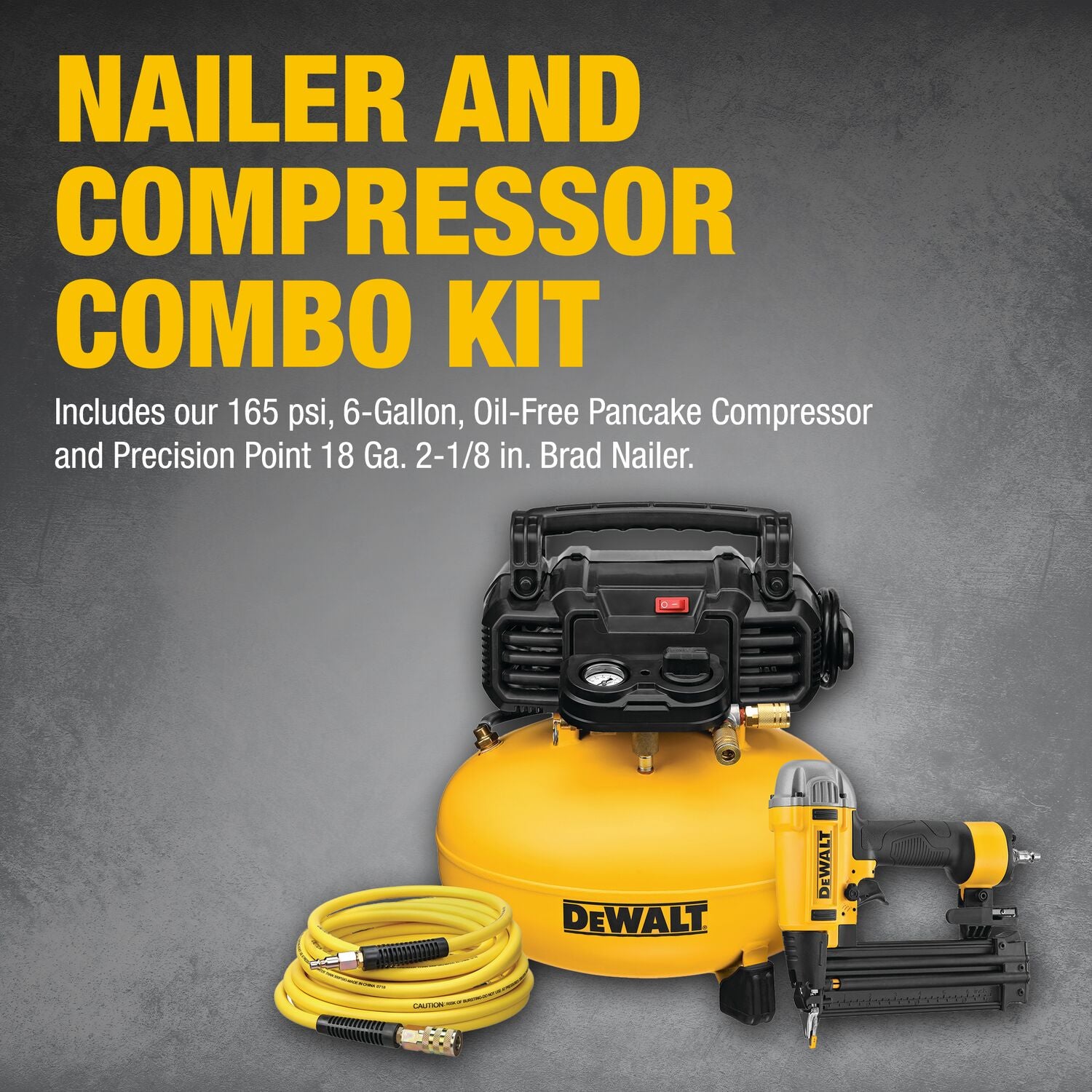 Dewalt DWFP1KIT Nailer and Compressor Combo Kit