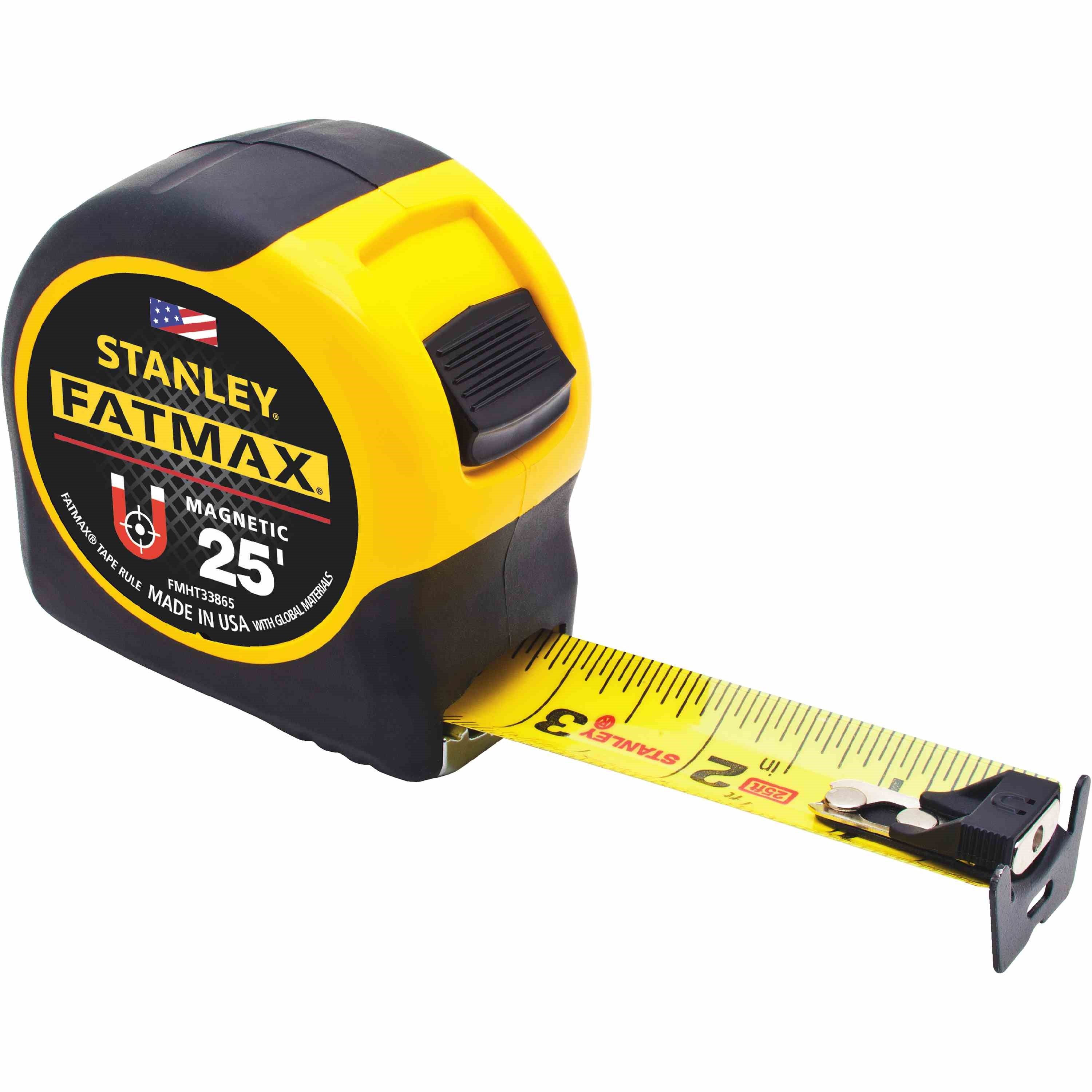 STANLEY  FMHT33865S  -  25 FT. FATMAX® MAGNETIC TAPE - wise-line-tools
