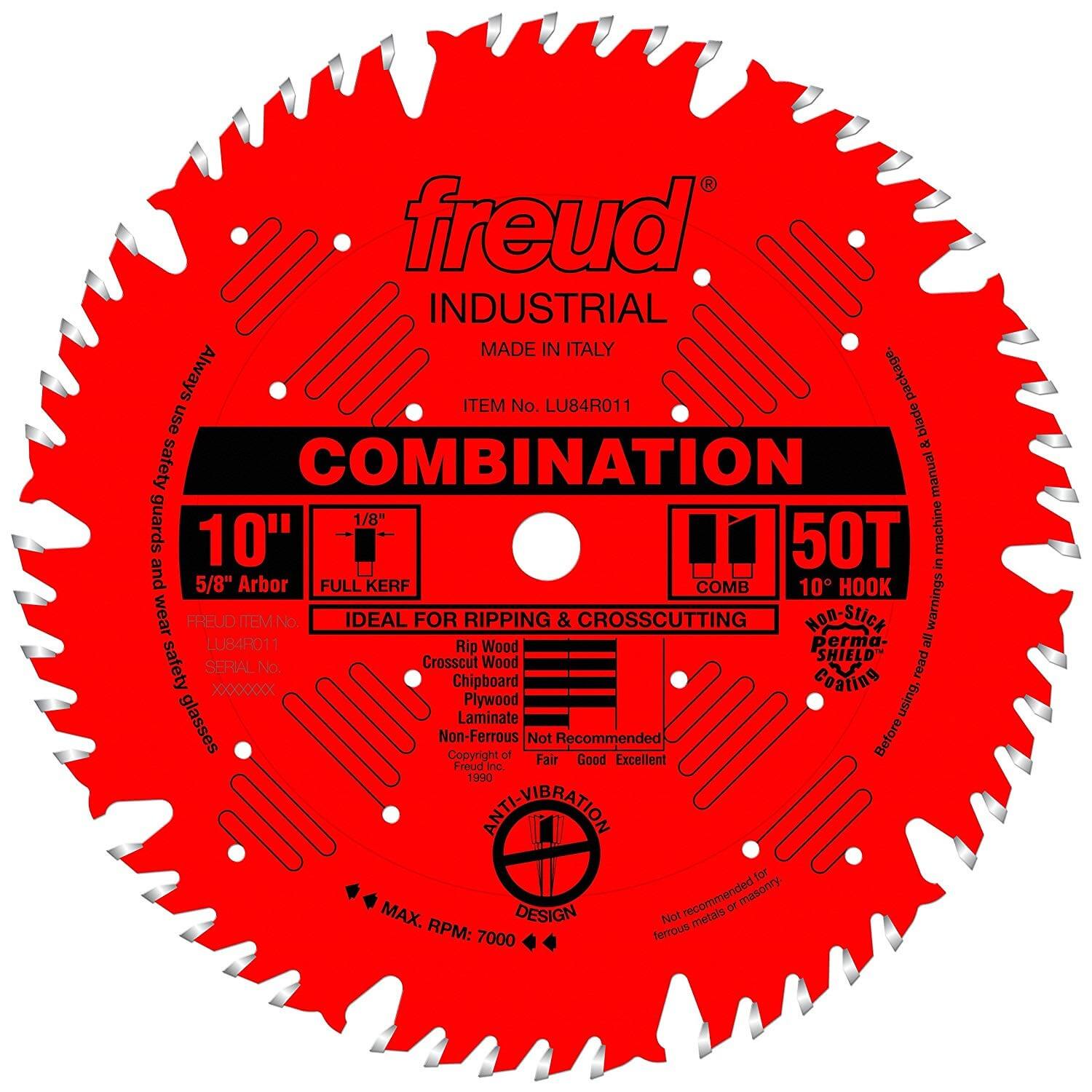 Freud 10" x 50T Combination Blade - wise-line-tools