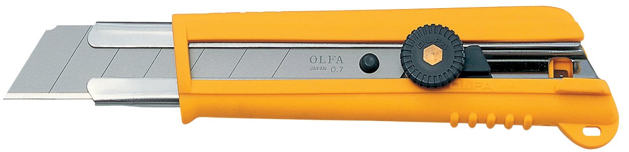 Olfa 25mm Rubber Grip Ratchet-Lock Utility Knife - wise-line-tools
