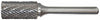 Fraise carbure double coupe Norseman 1/4 forme cylindrique