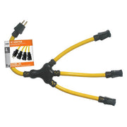 PRIME AD190802L - 2ft. 12/3 STOW Yellow "W" Adapter PRIME