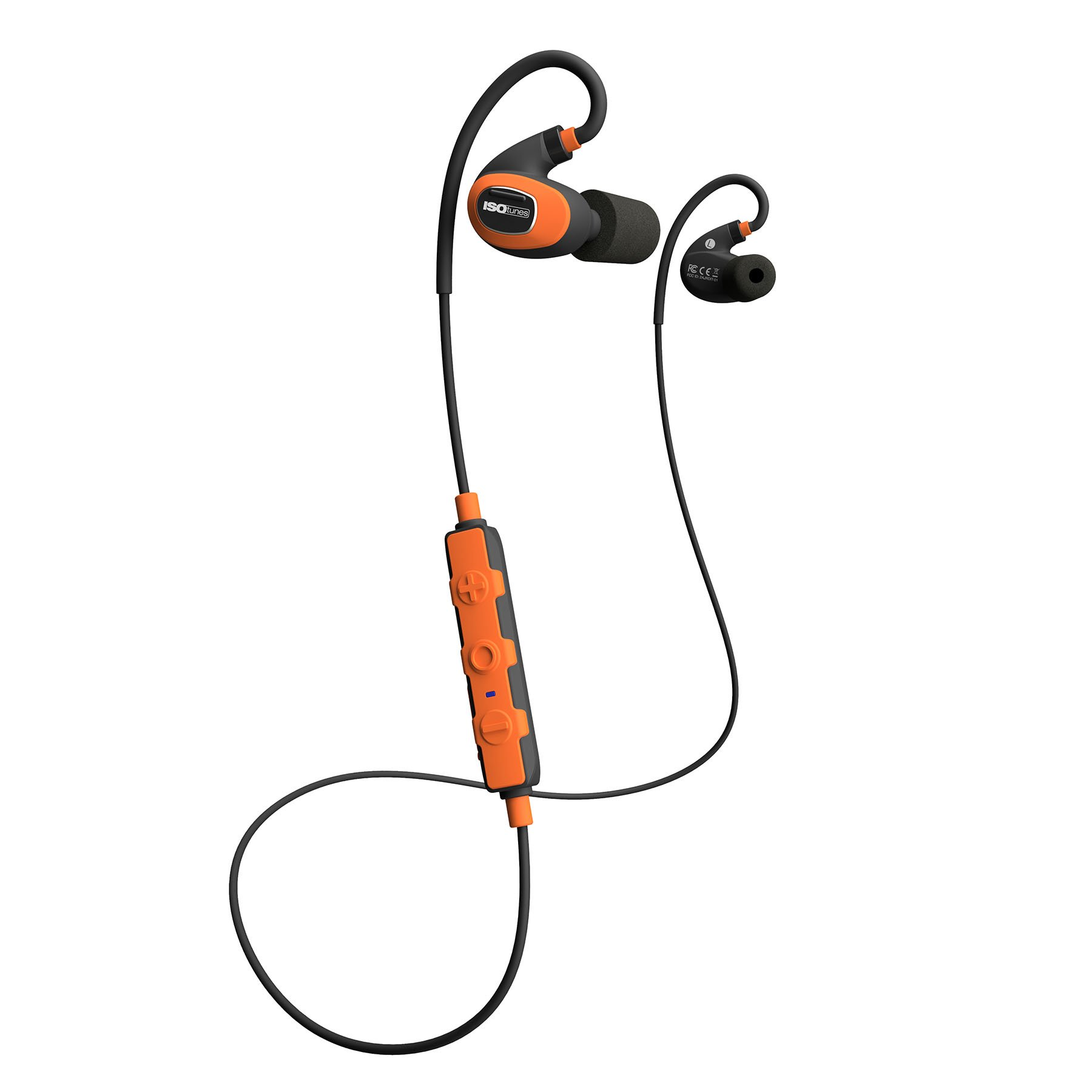 ISOTUNES IT-21 PRO 2.0 Safety Orange 27 dB NRR Wireless Bluetooth Earbuds