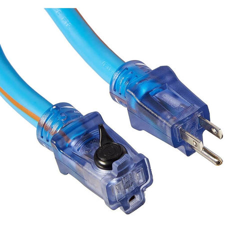 Prime LT530930 - Ultra Heavy Duty 50-Foot Arctic Blue All-Weather TPE Extension Cord PRIME