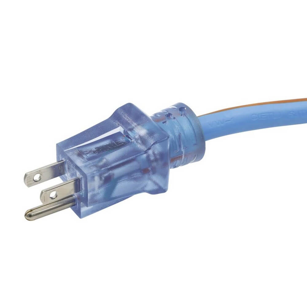 Prime LT530930 - Ultra Heavy Duty 50-Foot Arctic Blue All-Weather TPE Extension Cord PRIME