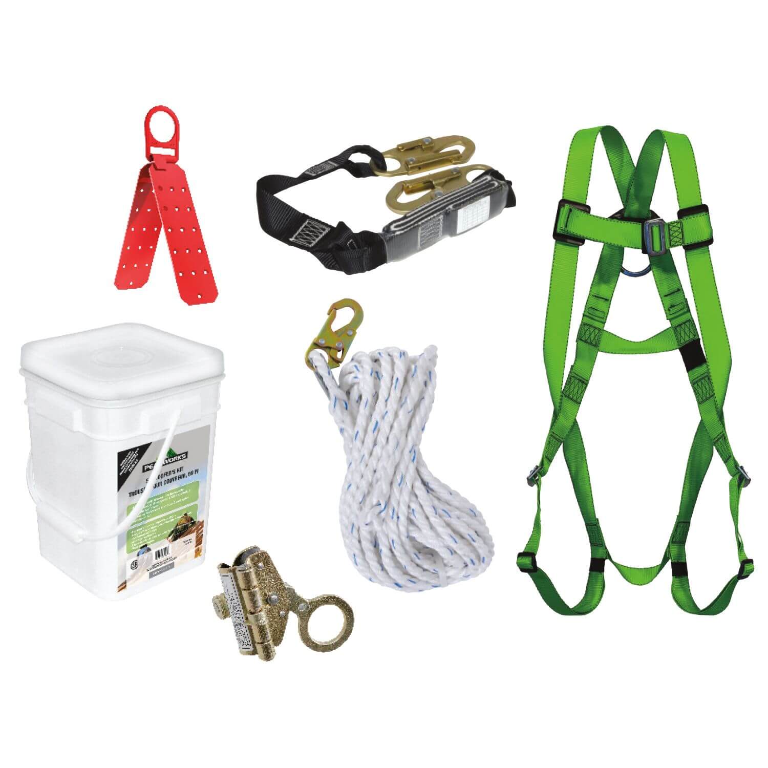 PeakWorks Roofer's Safety Kit - wise-line-tools
