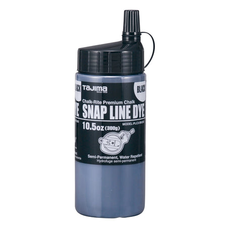 Tajima PLC3-BK300 - Black Semi-Permanent Chalk 10.5oz. - wise-line-tools
