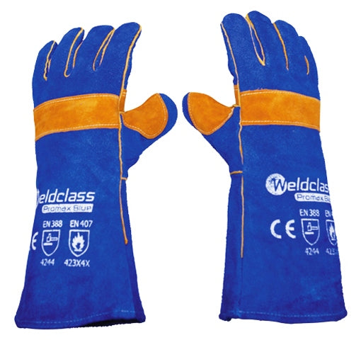 Weldclass WC-01775 - Welding Gloves - PROMAX BLUE - wise-line-tools