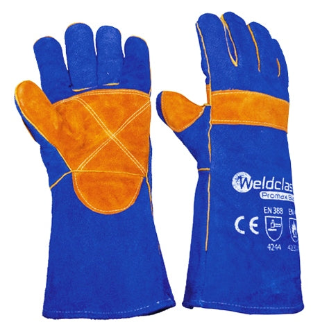 Weldclass WC-01775 - Welding Gloves - PROMAX BLUE - wise-line-tools
