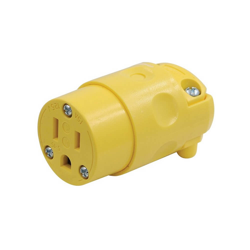 Prime WDA515CVB - Yellow NEMA 5-15R Replacement Connector - wise-line-tools