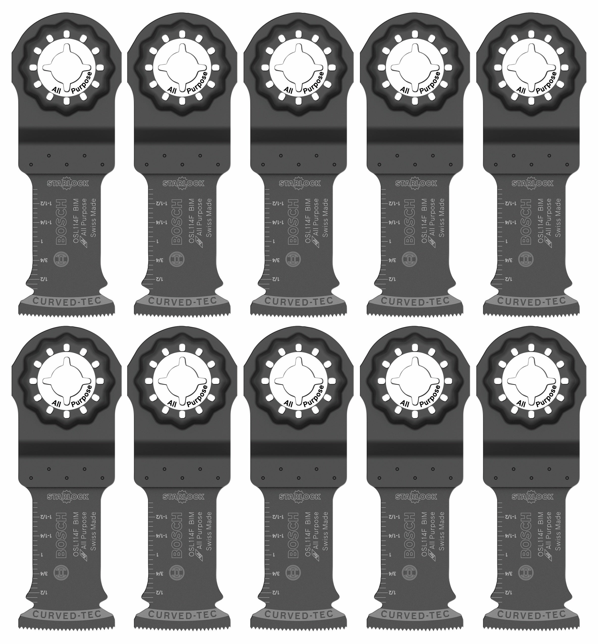 Bosch 1-1/4 In. Starlock® Oscillating Multi Tool Bi-Metal Plunge Cut Blade 10 pk. BOSCH