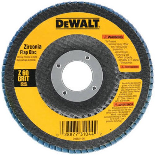 DEWALT DW8306 4-1/2-Inch by 7/8-Inch 36 Grit Zirconia Angle Grinder Flap Disc - wise-line-tools