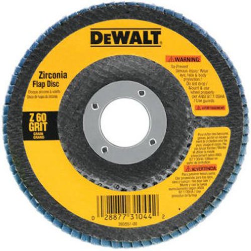 DEWALT DW8309 4-1/2-Inch x 7/8-Inch 80 Grit Zirconia Angle Grinder Flap Disc - wise-line-tools