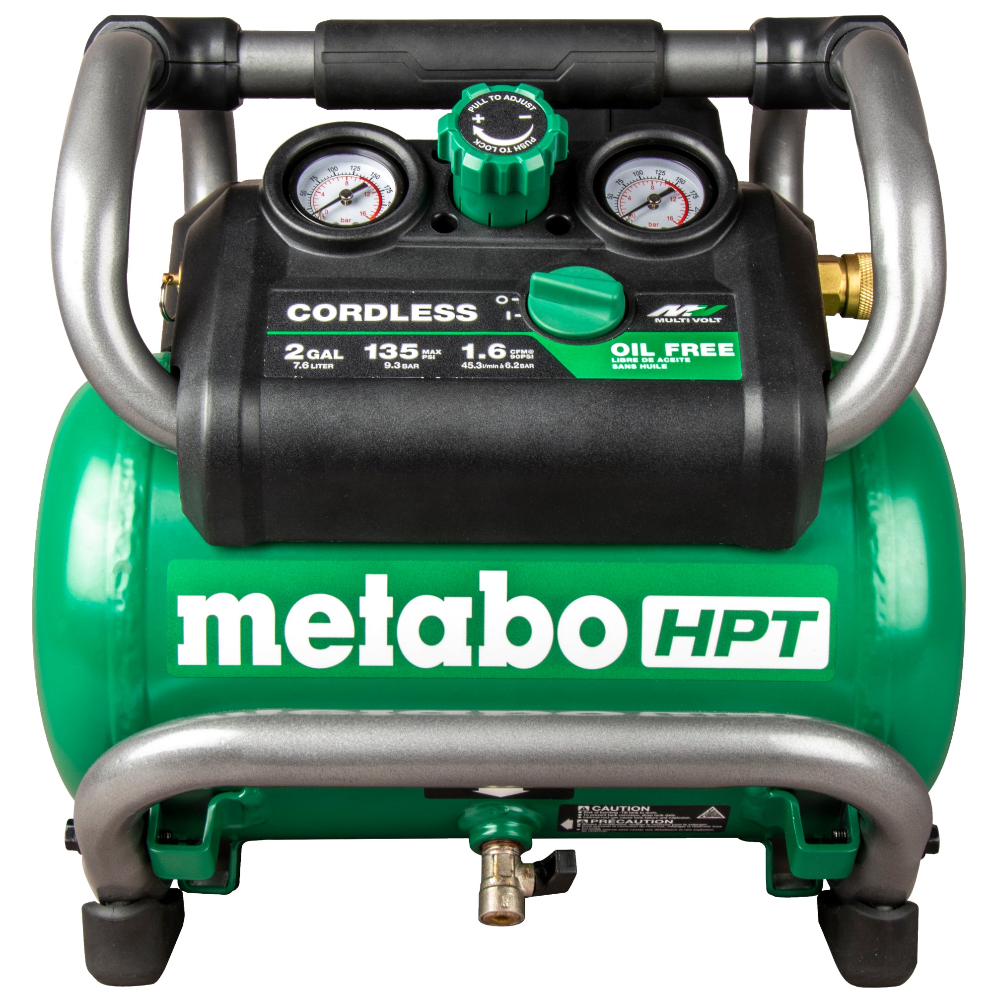 36V MultiVolt 2 Gallon Cordless Air Compressor (Tool Body Only) | Metabo HPT EC36DAQ4