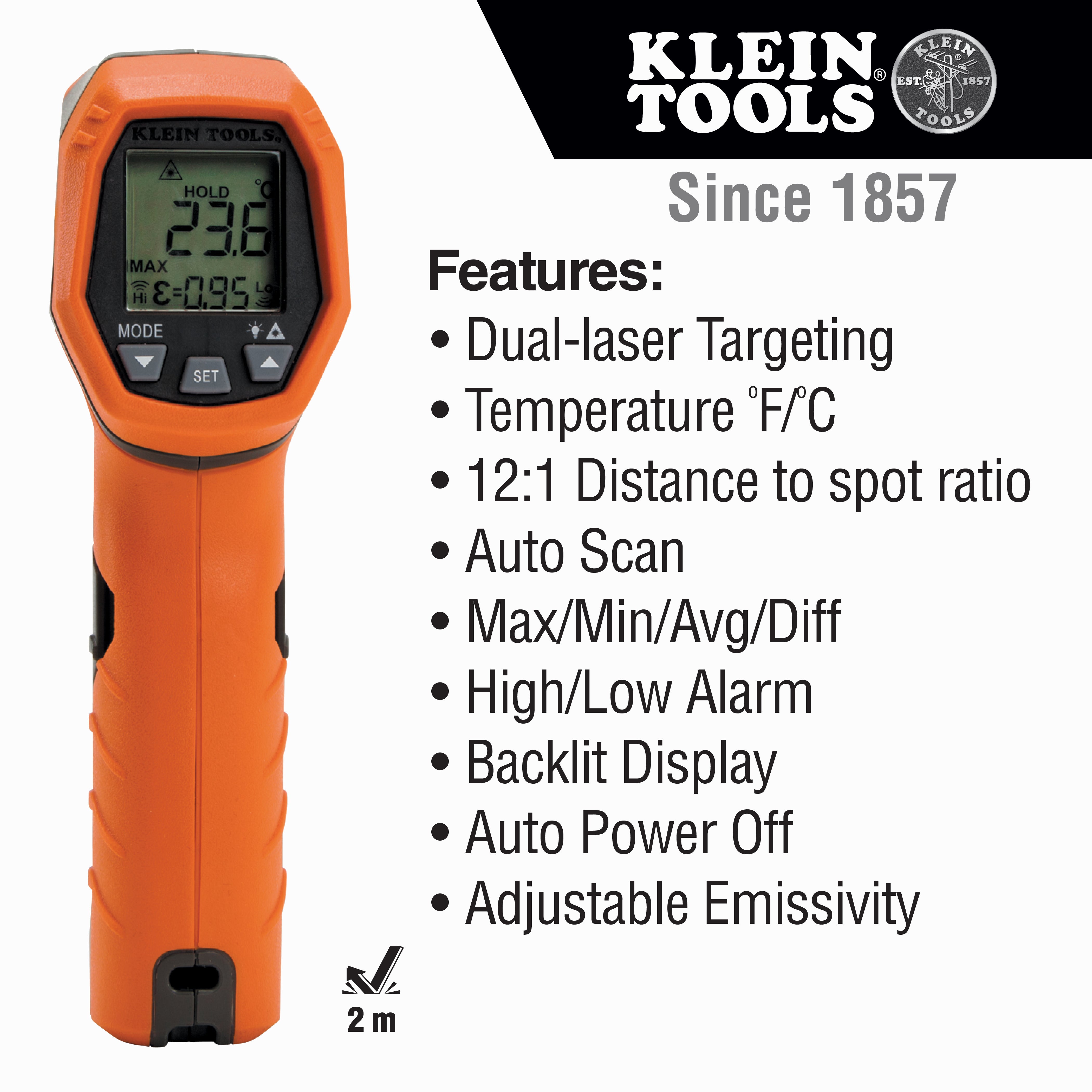 Klein KLE-IR5 - Dual Laser Infrared Thermometer