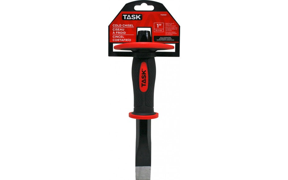 Task T53101 - 10" x 1" Cut Point Cold Chisel with Hand Guard