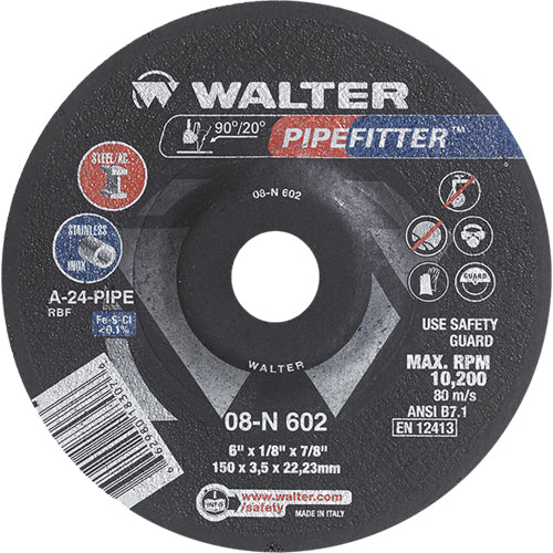 Walter  08N602  -  6"x1/8" Pipefitter Wheel